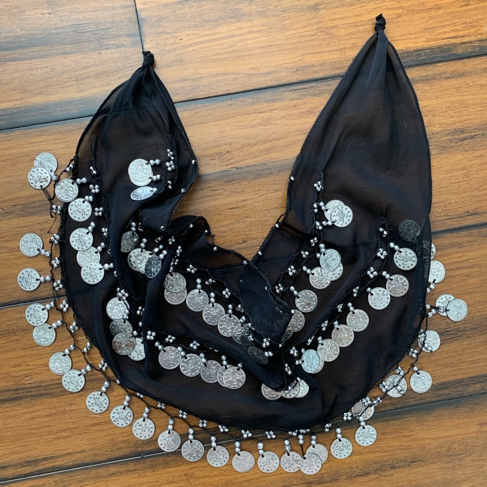 Gypsy scarf with charms